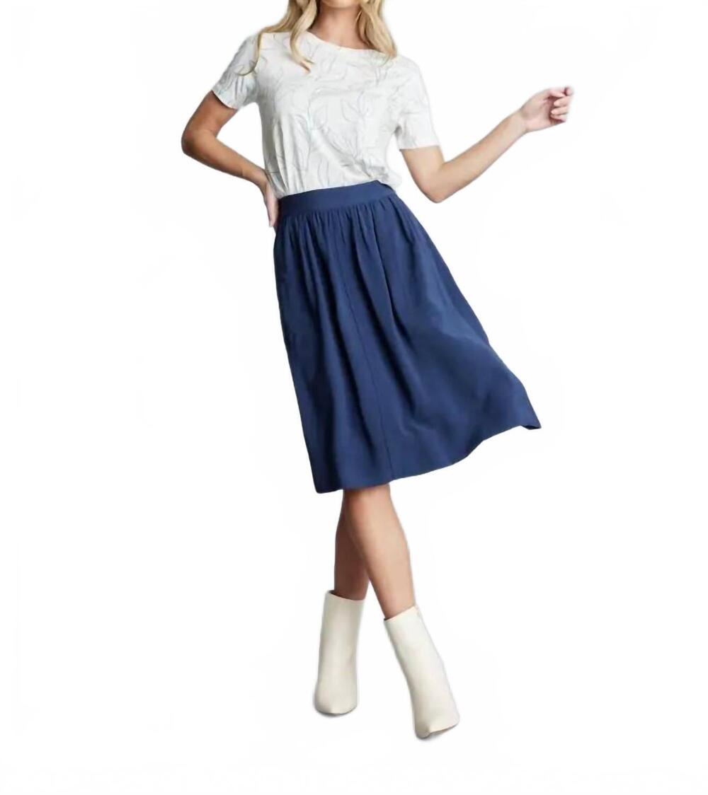 NEW DOWNEAST avery skirt in peacoat